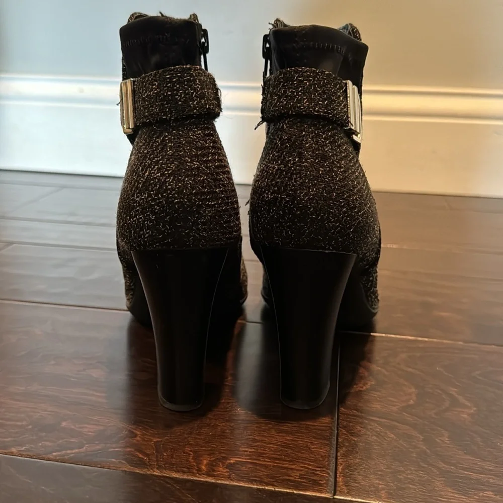Kelly & Katie tweed heeled booties 8